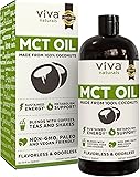 Viva Naturals Non-GMO Pure Coconut MCT Oil (32 fl oz) - Gluten Free, Vegan and Paleo Diet Approved, Naturally Extracted and Sustainably Sourced