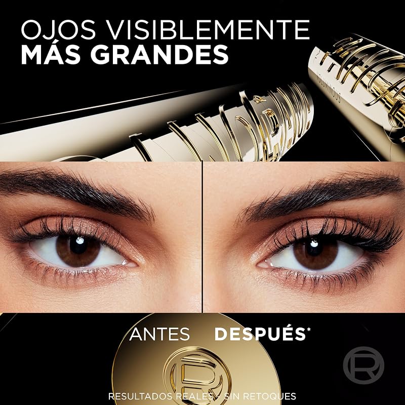 L'Oréal Paris Panorama Máscara de Pestañas Voluminizadora, Black