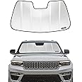 Pigenius Windshield Sun Shade for 2014-2023 Jeep Cherokee SUV. Front Window Sunshade with Storage Bag B