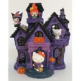 Blue Sky Clayworks Hello Kitty and Friends Haunted Candle House, 7.75-inch Height, Halloween Decoration, 23549