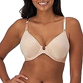 Bali Women's Underwire Bra with Front Close, Comfort Revolution Shaping T-Shirt Bra, Full Coverage (Plus Sizes)