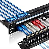 Lysymixs 24 Port RJ45 Patch Panel Cat6 Feed