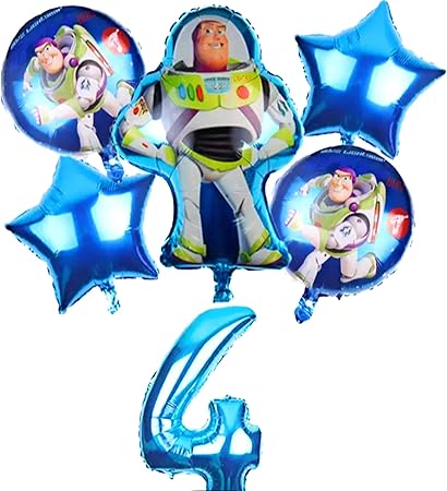 Amazon トイ ストーリー バルーン 4歳お誕生日 6点セット バズ ライトイヤー お祝い キャラクター パーティー 風船 バルーン おもちゃ Amazon トイ ストーリー バルーン 4歳お誕生日 6点セット バズ ライトイヤー お祝い キャラクター パーティー 風船 バルーン おもちゃ