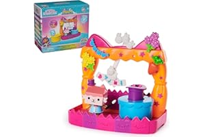 Gabby’s Dollhouse, Baby Box Talent Show Balcony Playset, 8-Pcs with Toy Figures, Doll House Accessories & Sensory Play, Kids 