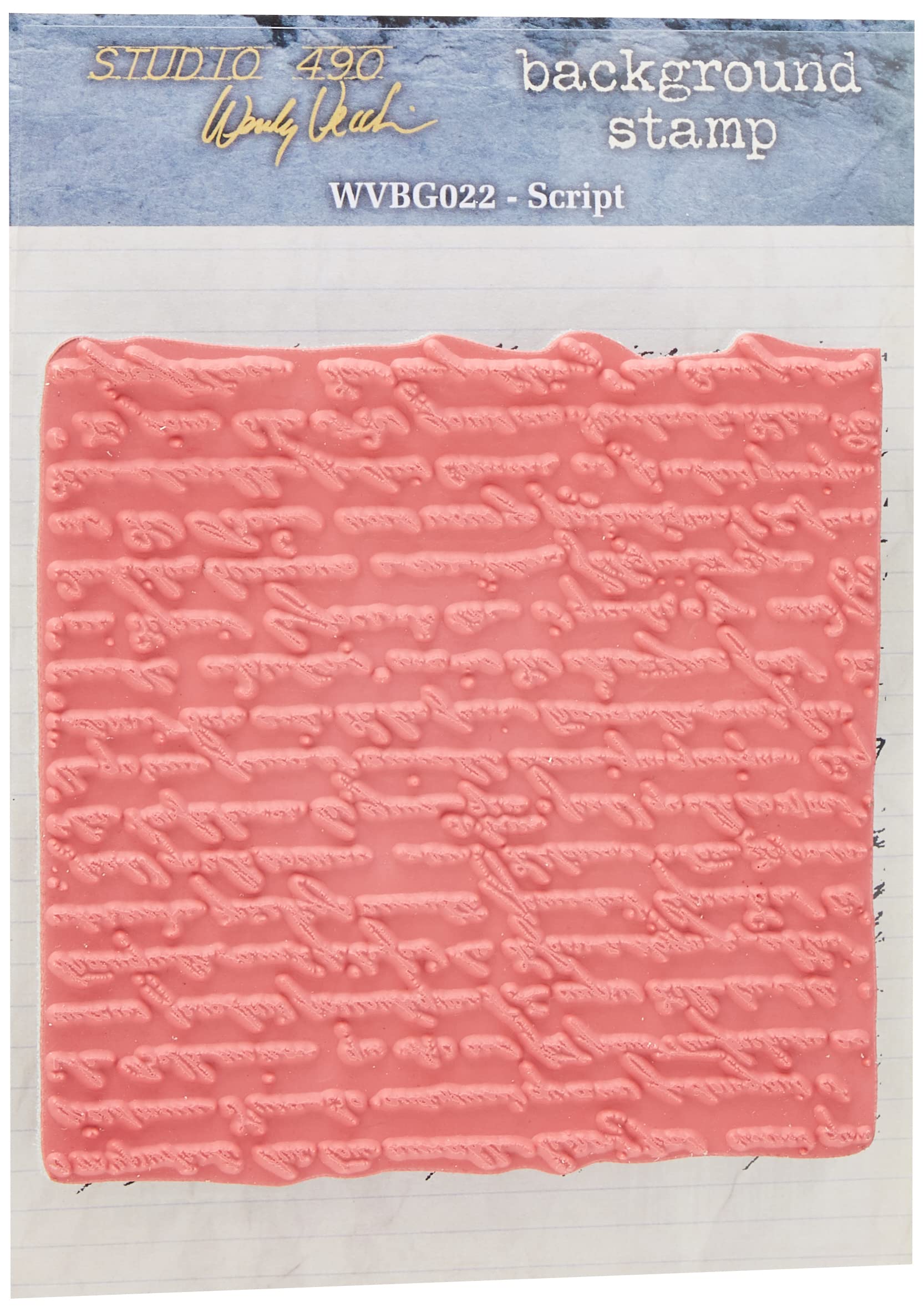 Stampers Anonymous BG022 Wendy Vecchi Cling Rubber Stamp 5-inch x 5-inch-Script