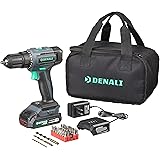 Amazon Brand – Denali by SKIL 20V Drill Driver Kit with 36-Piece Bit Set, Includes 2.0Ah Lithium Battery, 1A Compact Charger,