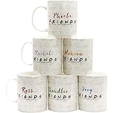 Friends TV Show Coffee Mug Set of 6 Friends Themed Gifts - Officially Licensed Merchandise