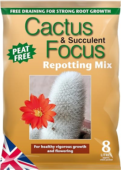 Growth Technology Cactus Focus Repotting Mix 8L for Cacti & Succulents