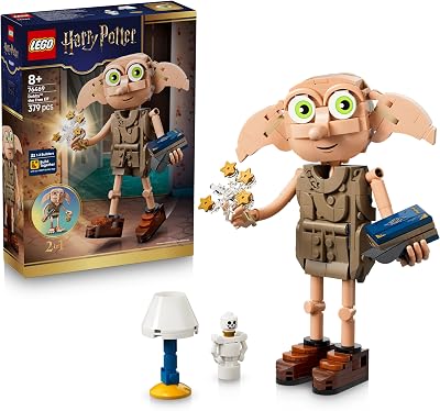 Harry Potter Dobby, der Freie Elf Spielzeug - Modellbau umbaubar in eine Kreacher Figur - DIY Kinderzimmer Deko - Geschenk für Mädchen, Jungen und Fans ab 8 Jahren - 76469