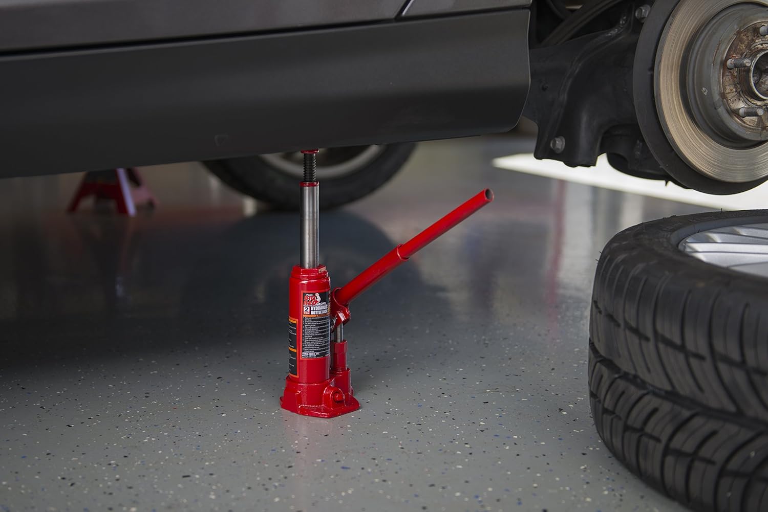 BIG RED T90203B Torin Hydraulic Welded Bottle Jack, 2 Ton (4,000 lb) Capacity, Red: Automotive