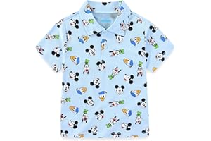 Disney Mickey Mouse Toy Story Cars Boys Short Sleeve Polo Shirt for Toddler and Big Kids