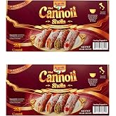 Sanniti Mini Cannoli Shells | Traditional Sicilian-Style Dessert | Product of Italy | 24 Count | Fill with Cream, Custard, Ricotta Cheese, Pudding, or Ice Cream | 7.76 oz (Pack of 2)