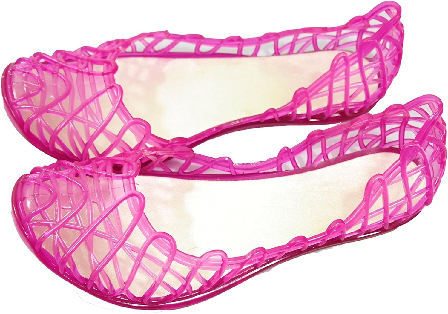 pink jelly sandals