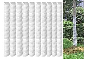 JZHLLA 10PCS Tree Protectors,Tree Trunk Protector Guard, Tree Wraps to Protect Bark, 2 Size Squirrel Tree Guard,Tree Protectors from Deer Rabbit Cats Rodents Mowers(5 * 1.6 * 24in+5 * 2 * 24in)