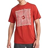 Reebok Mens Short Sleeve Graphic Crewneck T-Shirt, Standard Fit, Lightweight Cotton-Poly Fabric