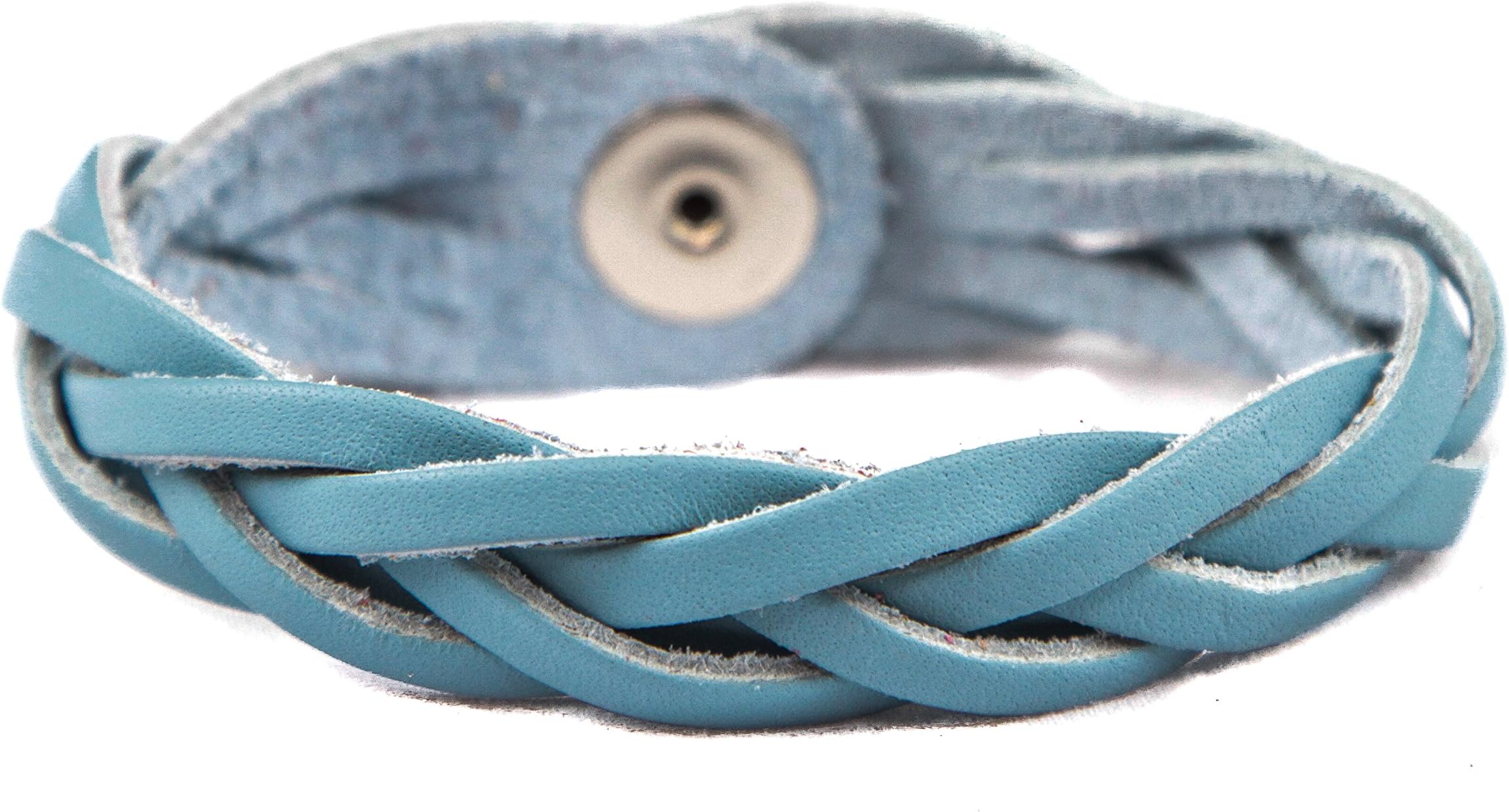 Blissfully EssentialEssential Oil Aromatherapy Diffuser Bracelet, Braided Leather, Unisex