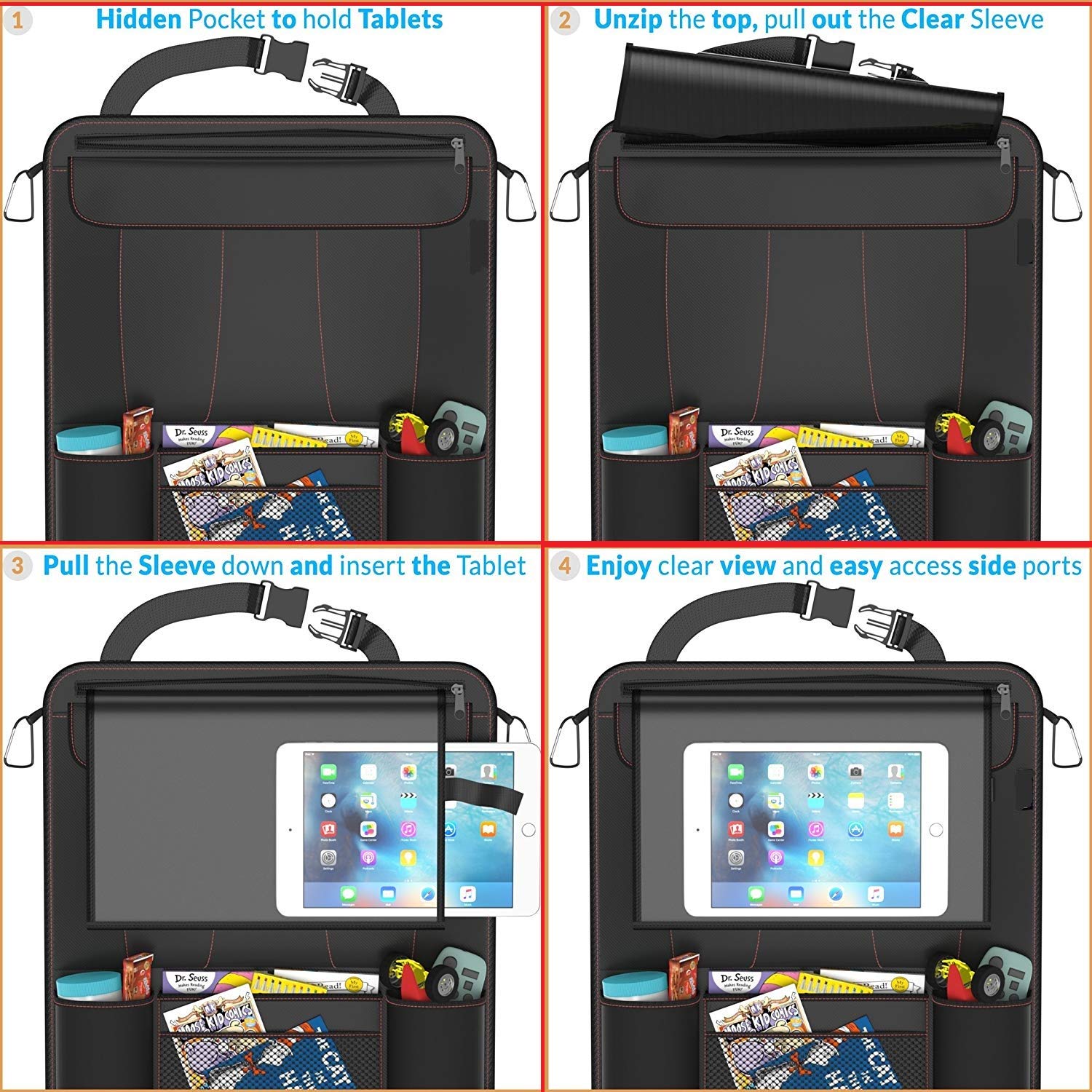 Reinforced Corners to Prevent Sag Eco Friendly Materials EcoNour 4350408286 Black 12