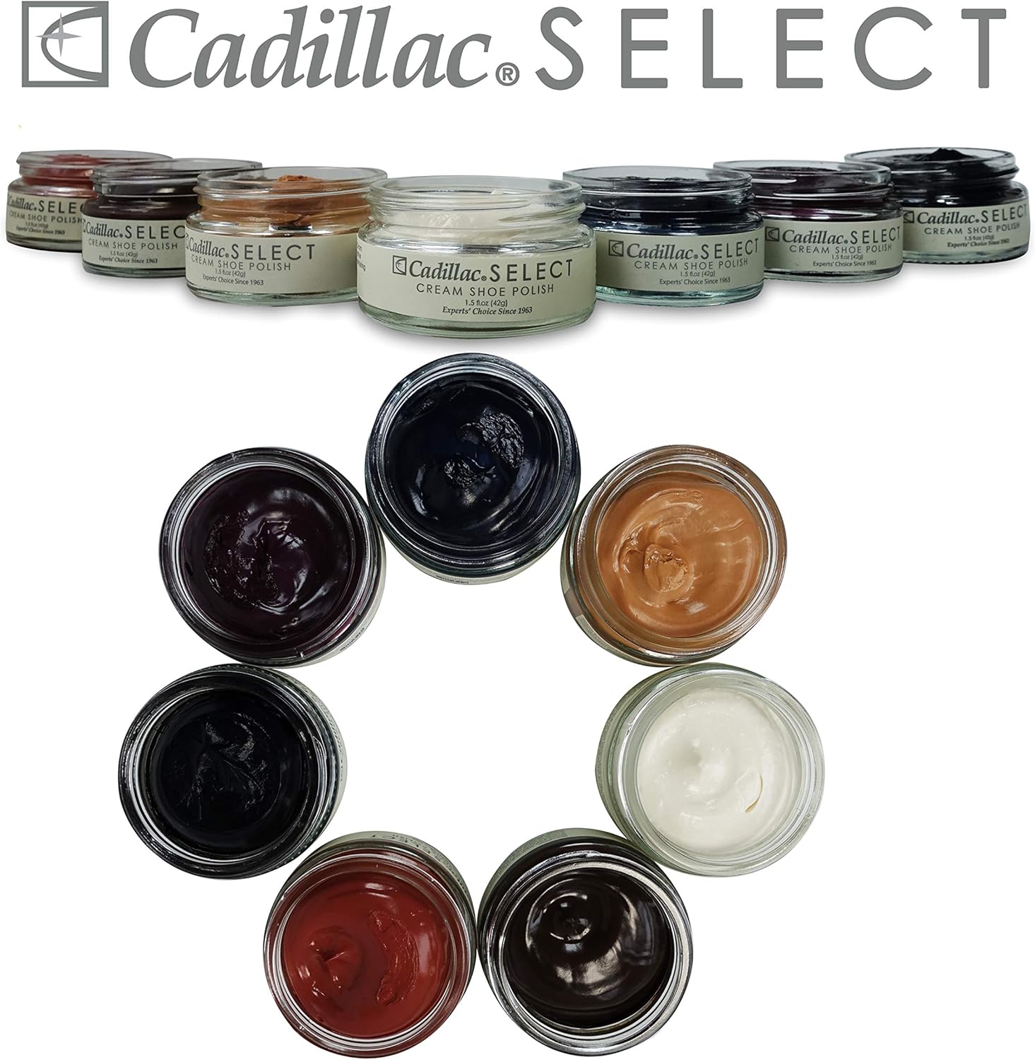 Cadillac Select Premium Cream Shoe Polish - Black: Shoes