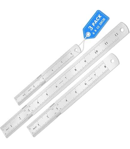 6 Inch Ruler Uxcell Straight Ruler 150mm 6 Inch Metric Stainless Steel ...
