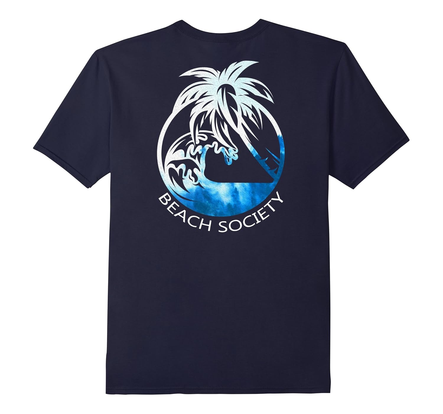 Beach Society Surf Palm Beach Lover (Back Design) T-Shirt-Rose