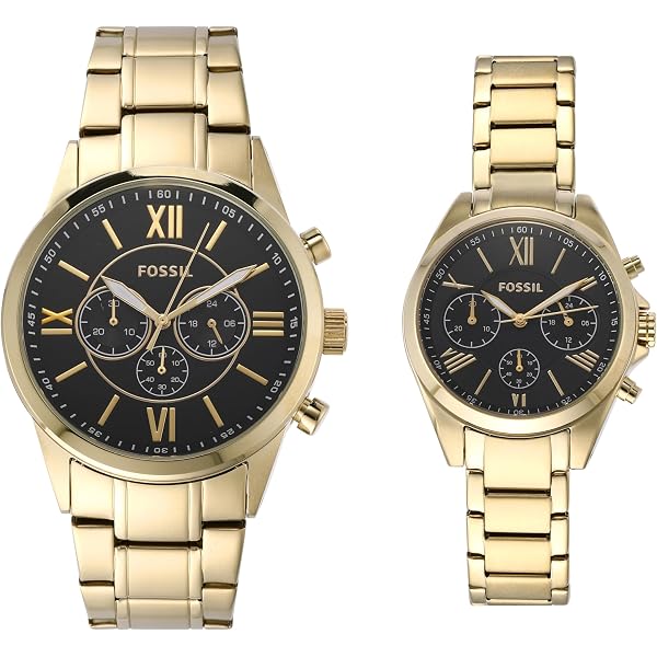 Paul SmithとFOSSIL アナログ腕時計 2個セット Fossil His and Her Stainless Steel Watch Gift Set BQ2469SET