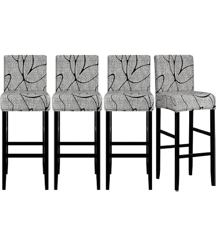 Lot de 4 tabourets de bar avec table haute noir