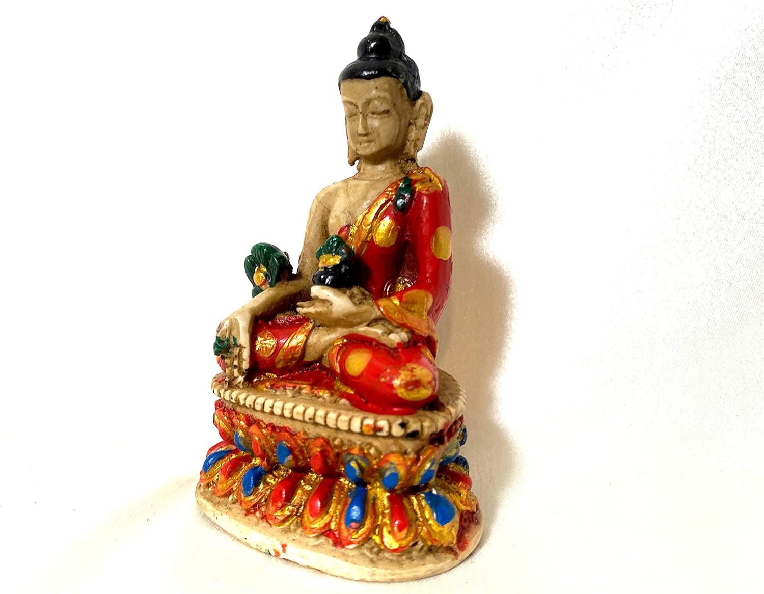 Handmade Buddha Resin MiniFigurine (3.54 inch) Home