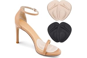 Comfowner Ball of Foot Cushions, Metatarsal Pads Women, High Heels Non-Slip Comfort Pads, Shoe Support for Metatarsalgia Mortons Neuroma Pain Relief (2 Pairs)