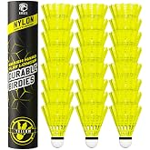 EAGLES Badminton Birdies - Nylon Bedminton Shuttlecocks for Softball/Baseball Batting Training - Highly Stable &amp; Durable 24 Pack, 12 Pack or 6 Pack Shuttle Balls