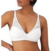 Bali Women's Breathe Wireless Bra, Cotton Modal T-Shirt Bras for Women, Full Coverage, Breathable, Convertible Straps