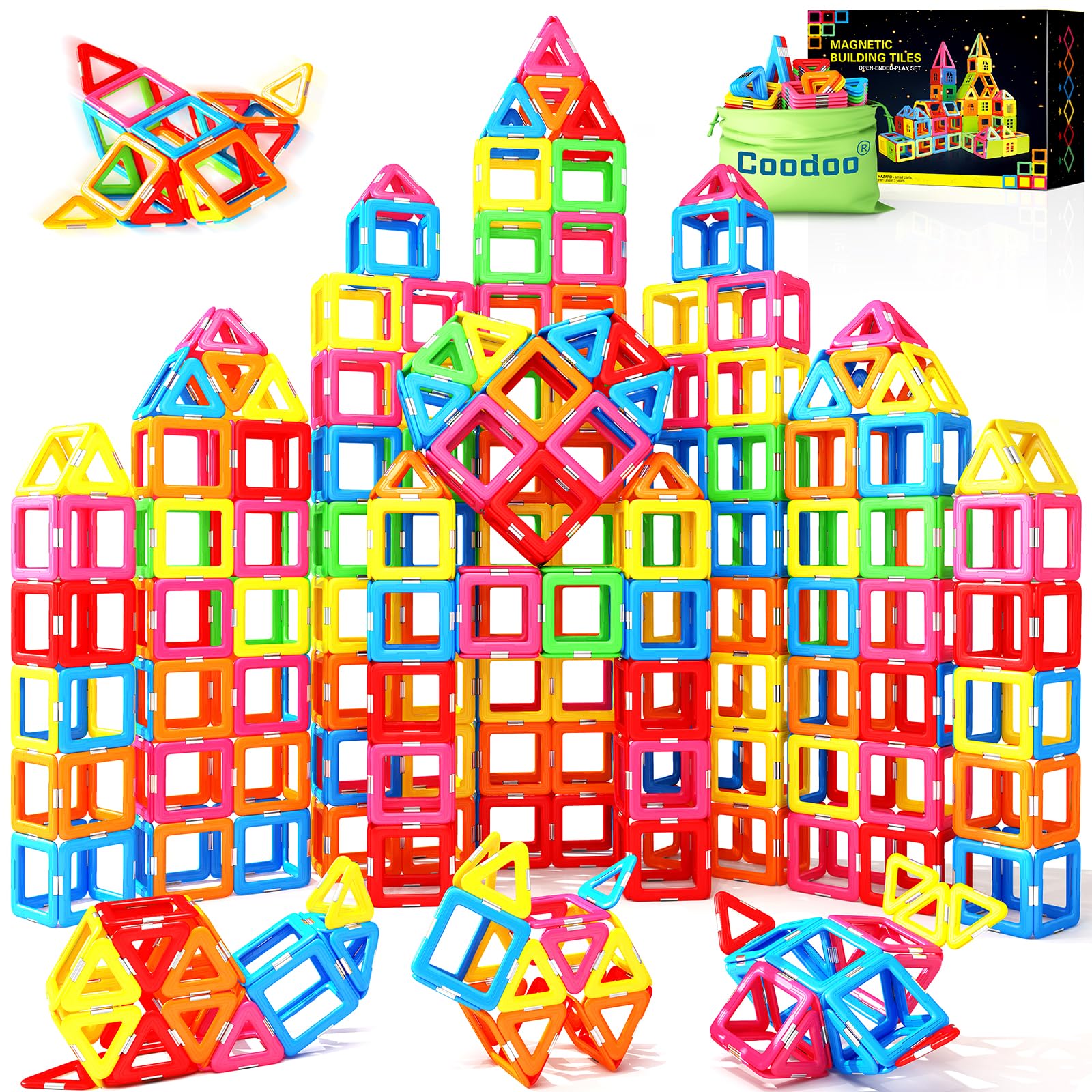 Photo 1 of Magnetic Building Blocks STEM Toy for Kids 3+ - Endless Educational Play Value