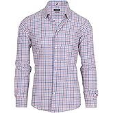 Nautica Slim Fit Mens Dress Shirts Long Sleeve Performance Polyester Fabric Wrinkle Free 4-Way Stretch
