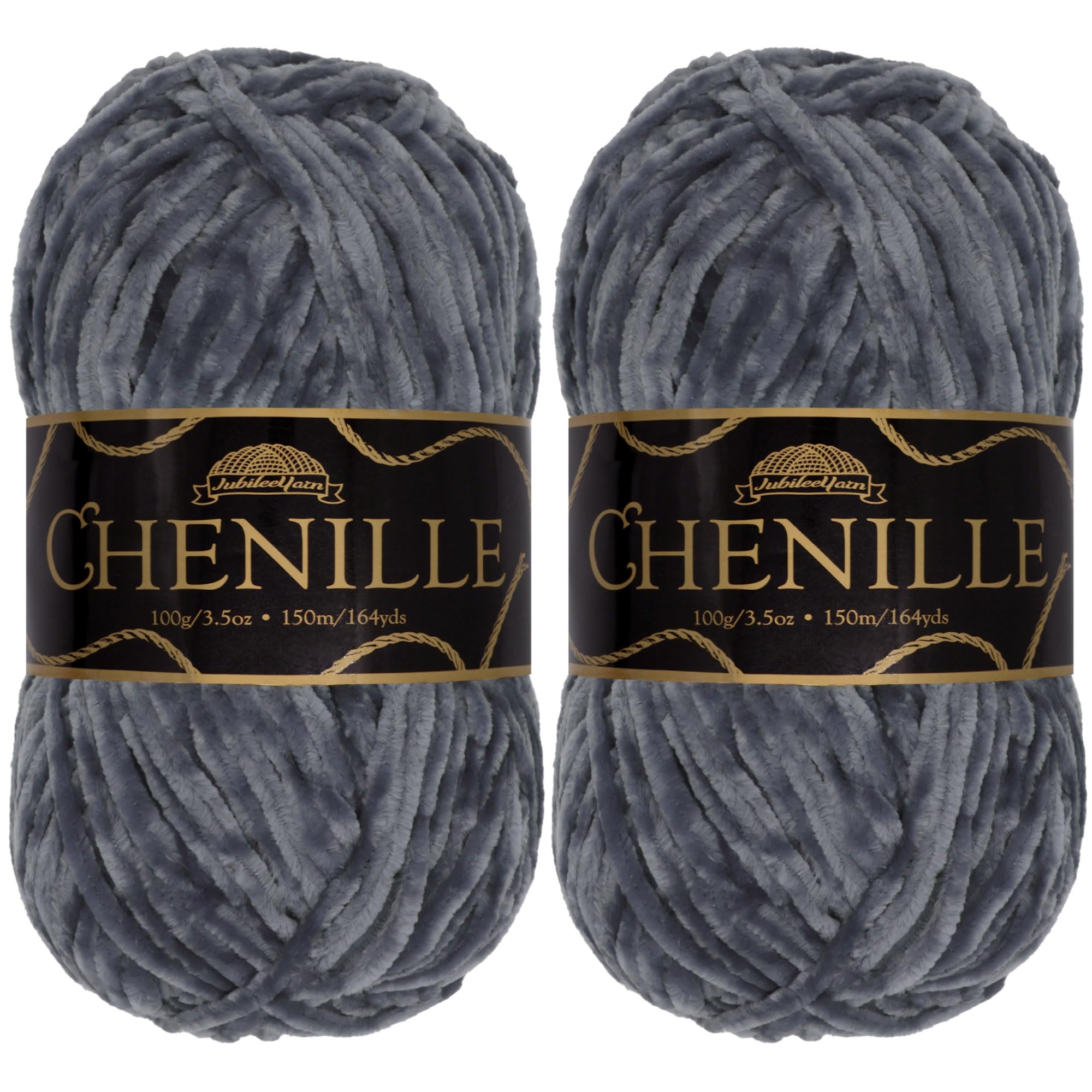 JubileeYarn Chenille Yarn - Worsted Weight - 100g/skein (2 Skeins, 131 Phantasma) — image 1