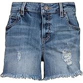 KUT from the Kloth Gidget High-Rise Frey Shorts