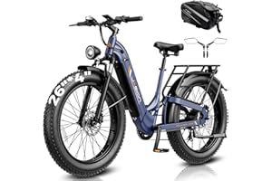 Jasion Thunder PRO/ST Electric Bike,2000W Peak Ebikes for Adults,26''Fat Tire Best Ebike for Men,90 Miles with 1040Wh Battery