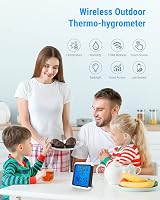 ThermoPro TP65C Digital Wireless Hygrometer with 4 inch Backlit Touchscreen view 2