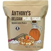 Anthony's Belgian Pearl Sugar, 1.5 lb, Batch Tested and Verified Gluten Free, Medium Sized Pearls