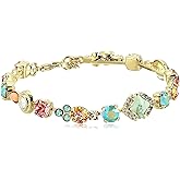 Sorrelli Mango Tango Women's Assorted Round Crystal Line Bracelet, Bright Multi, 7
