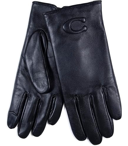 Coach New York Leather Tech Glove at Amazon Women's Clothing store