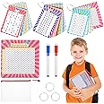 31 Pcs Multiplication Flash Cards Times Table Flash Cards, Math Problems from Easy to Hard, Multiplication Chart with 2 Dry Erase Markers 3 Rings Math Flashcards for 1st to 3rd Grades