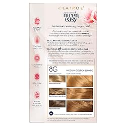 Clairol Nice'n Easy Permanent Hair Dye, 8G Medium