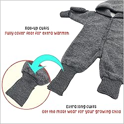 Ecoable Baby Fleece Snowsuit: Thermal Footed