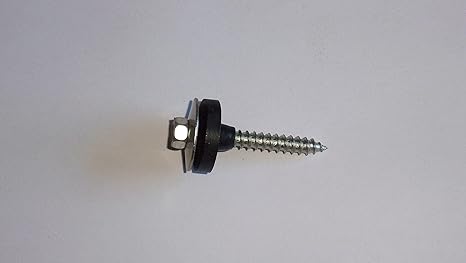 100 Stück Fassadenschrauben mit 25 mm Pilzdichtung 6,5 x 50 mm aus Edelstahl V2A für Acrylglas Befestigung auf Holzunterkonst