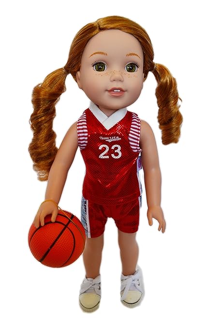 american girl doll basketball set