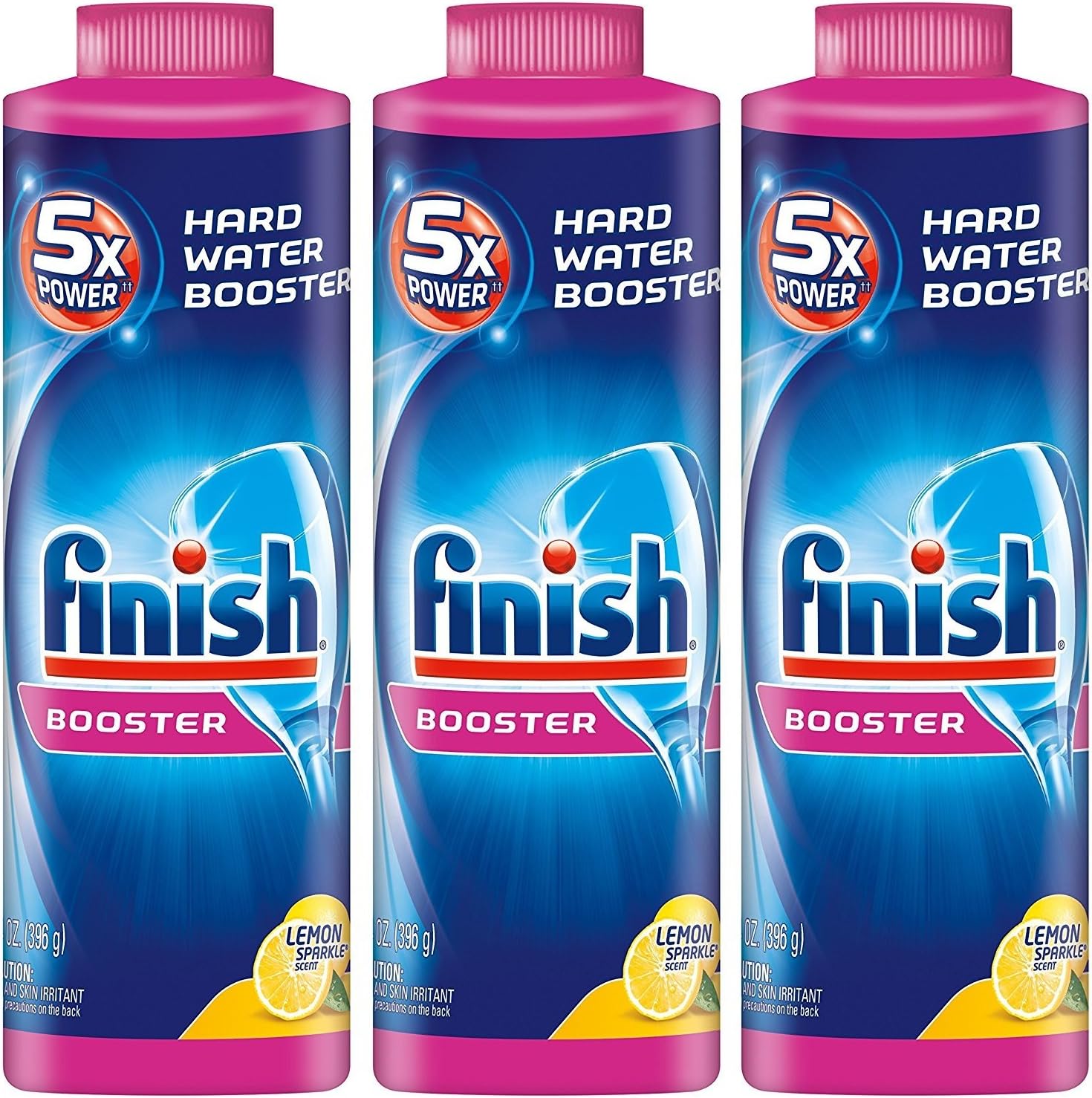 Finish Hard Water DishwasherXexhGw Powder Booster, 5X Power