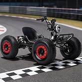 1500W Electric Go Kart for Adults,Gokart 48V Off Road, 30MPH/10.4Ah Battery, 330LBS Capacity,8" All-Terrain Tires, Front LED,Rear Disc Brake,Outdoor Off Road Adventure Vehicle (black/56 * 40 * 35")