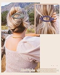 French Flat Hair Clips for Women - 6Pcs Flat Hair