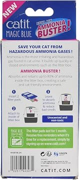 Catit 12 CT Magic Blu Ammoni Buster Cat Litter Box Odor Absorber view 2