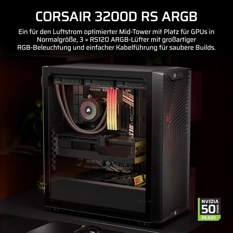 3200D RS ARGB Mid-Tower ATX PC-Gehäuse – Rauchgrau
