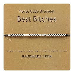 PinkBoy Morse Code Bracelets with Card Handmade